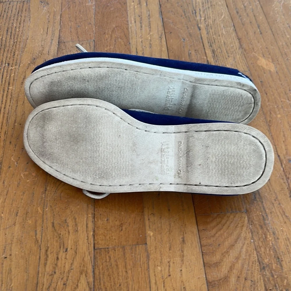 Men’s suede Sperry Topsider boat shoe. Size 9.5